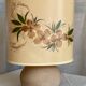 Lampe boule en travertin vintage 1980