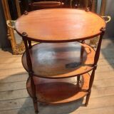 Mahogany dessert table with 3 tiers.