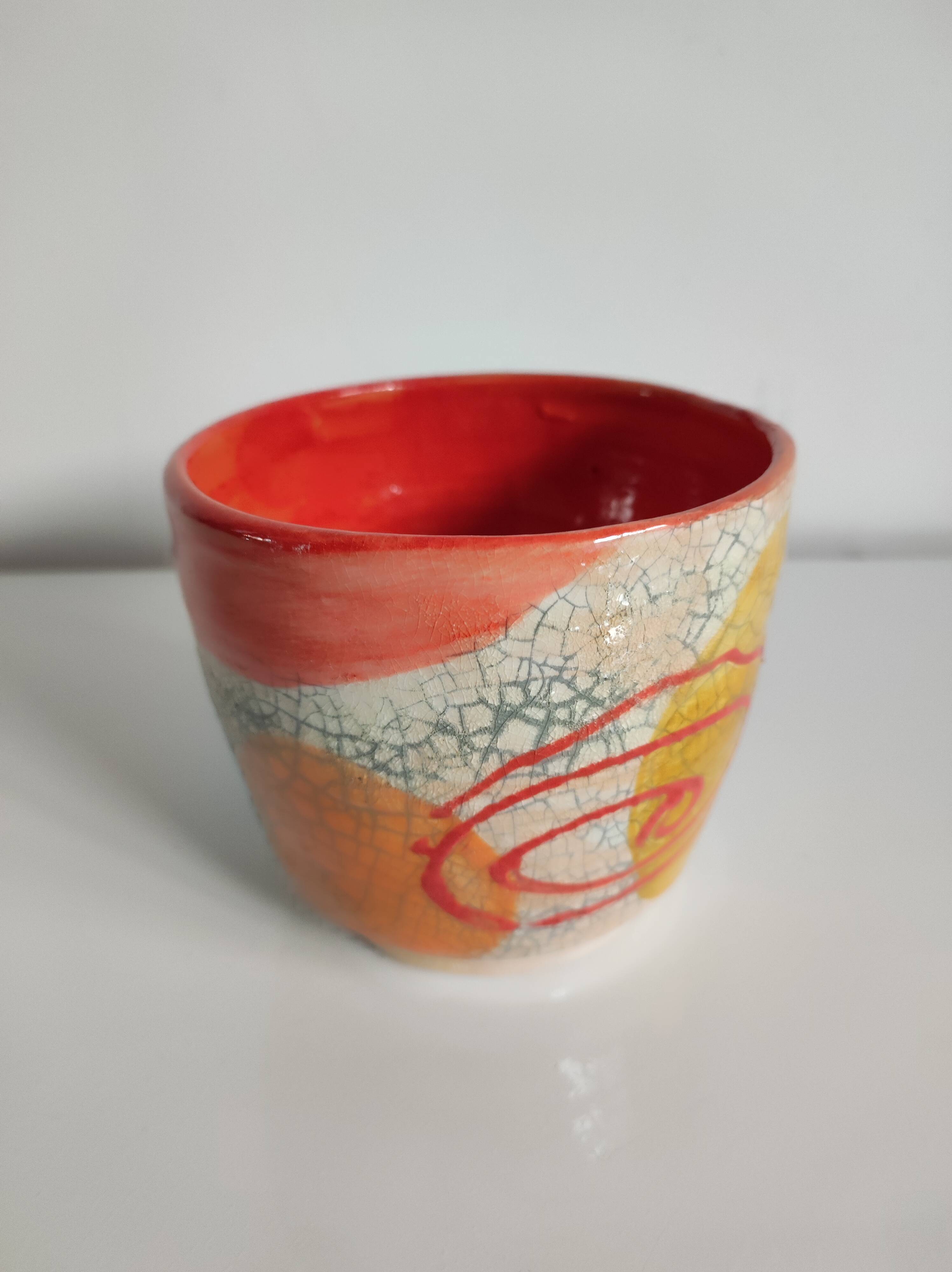 Contemporary ceramic bowl signed