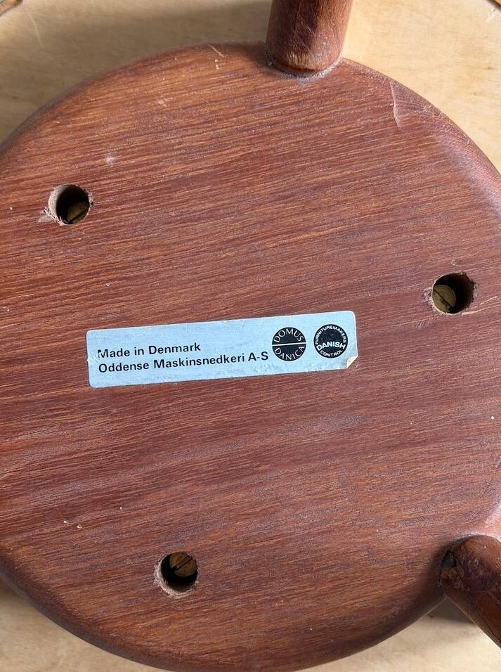 Rare tabouret Erik Buck SJ.08 Domus Dancia Danemark