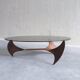 Propeller oval coffee table by Knut Hesterberg for Ronald Schmitt