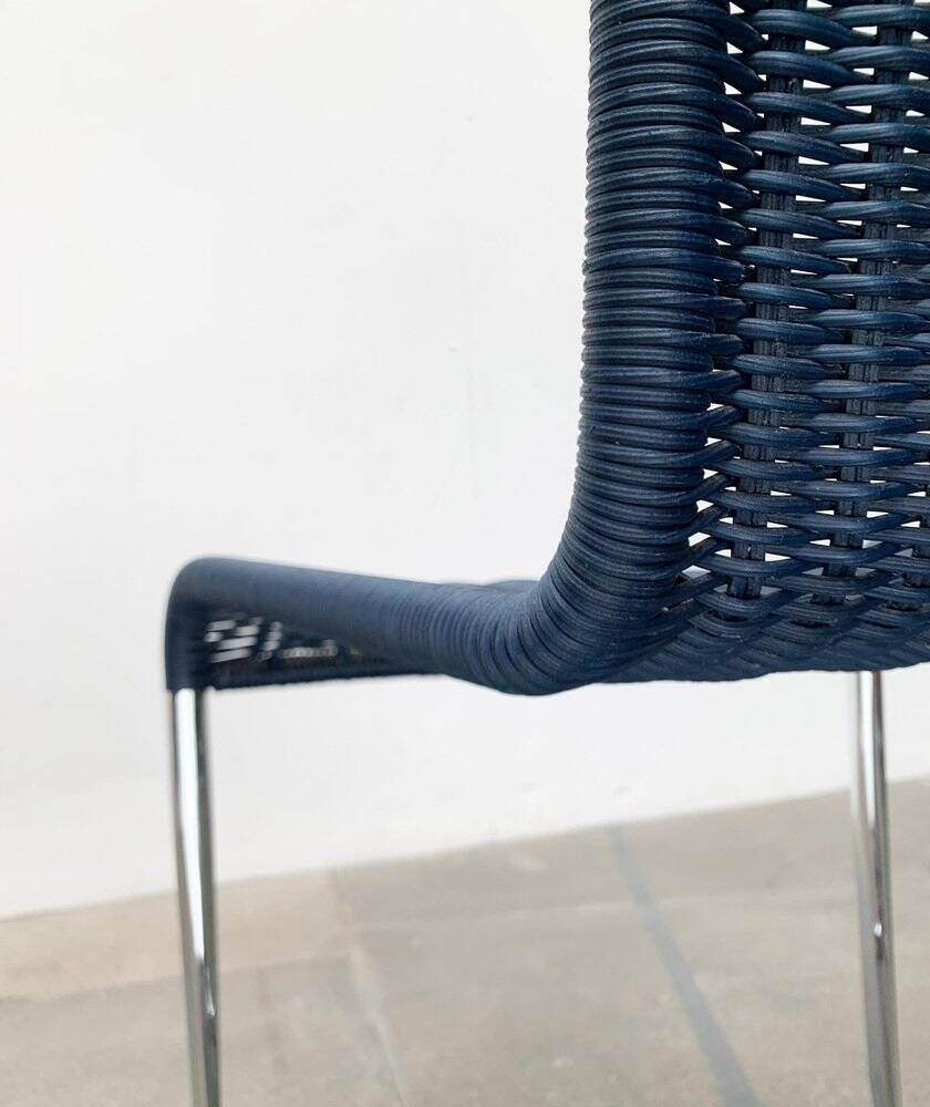Vintage German cantilever dining chairs B20 by Tecta and Jean Prouvé, set of 4.