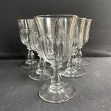6 verres à eau XIXème – Établissements Legras