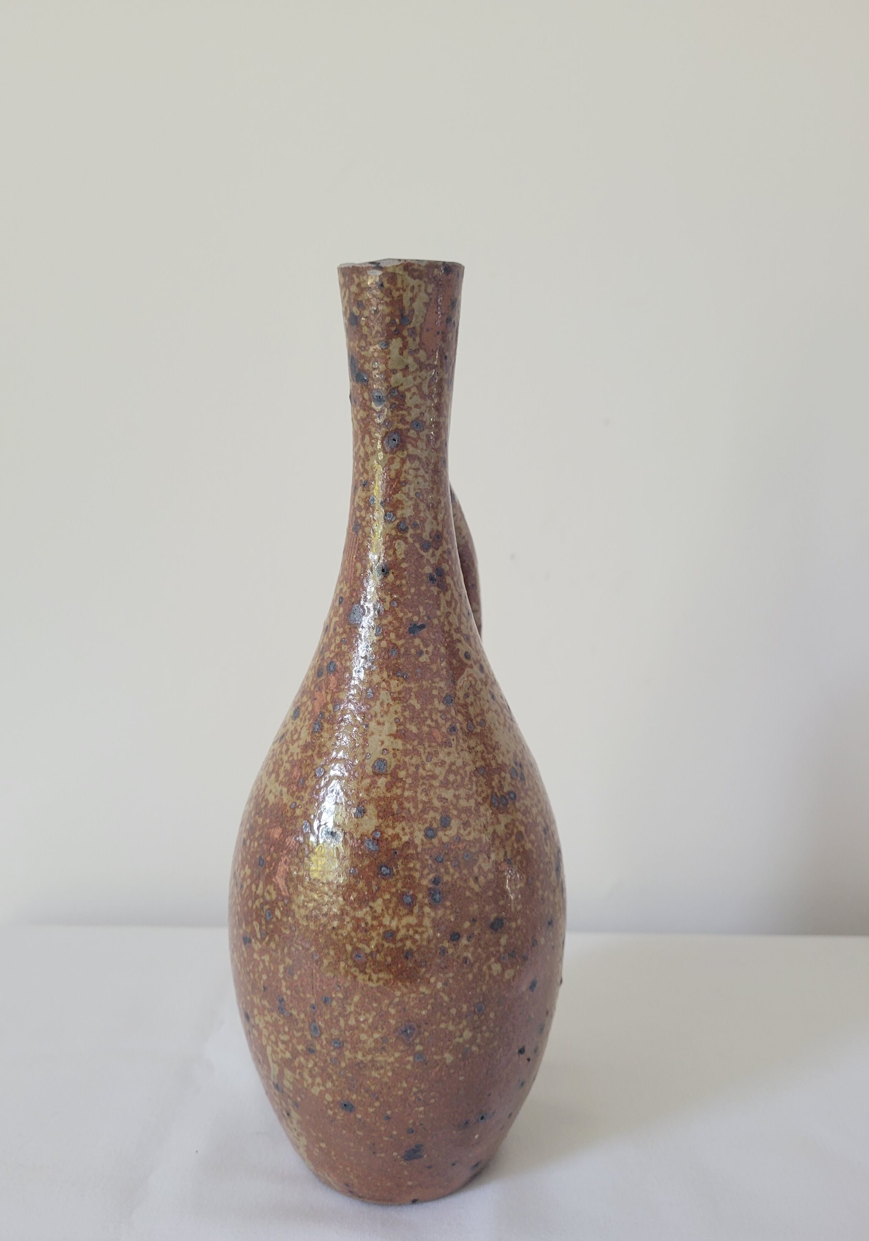 Pyrite sandstone vase