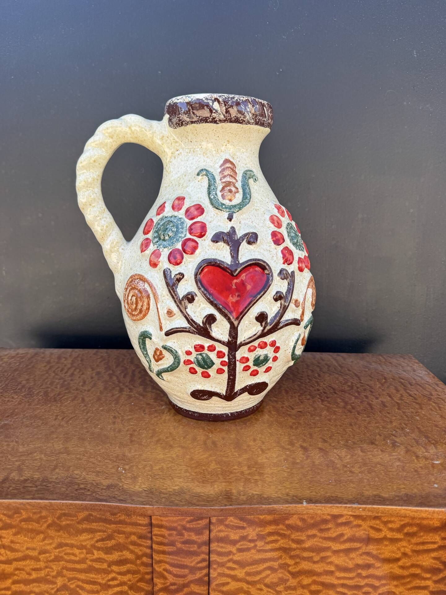 Ceramic jug vase West Germany 1960s