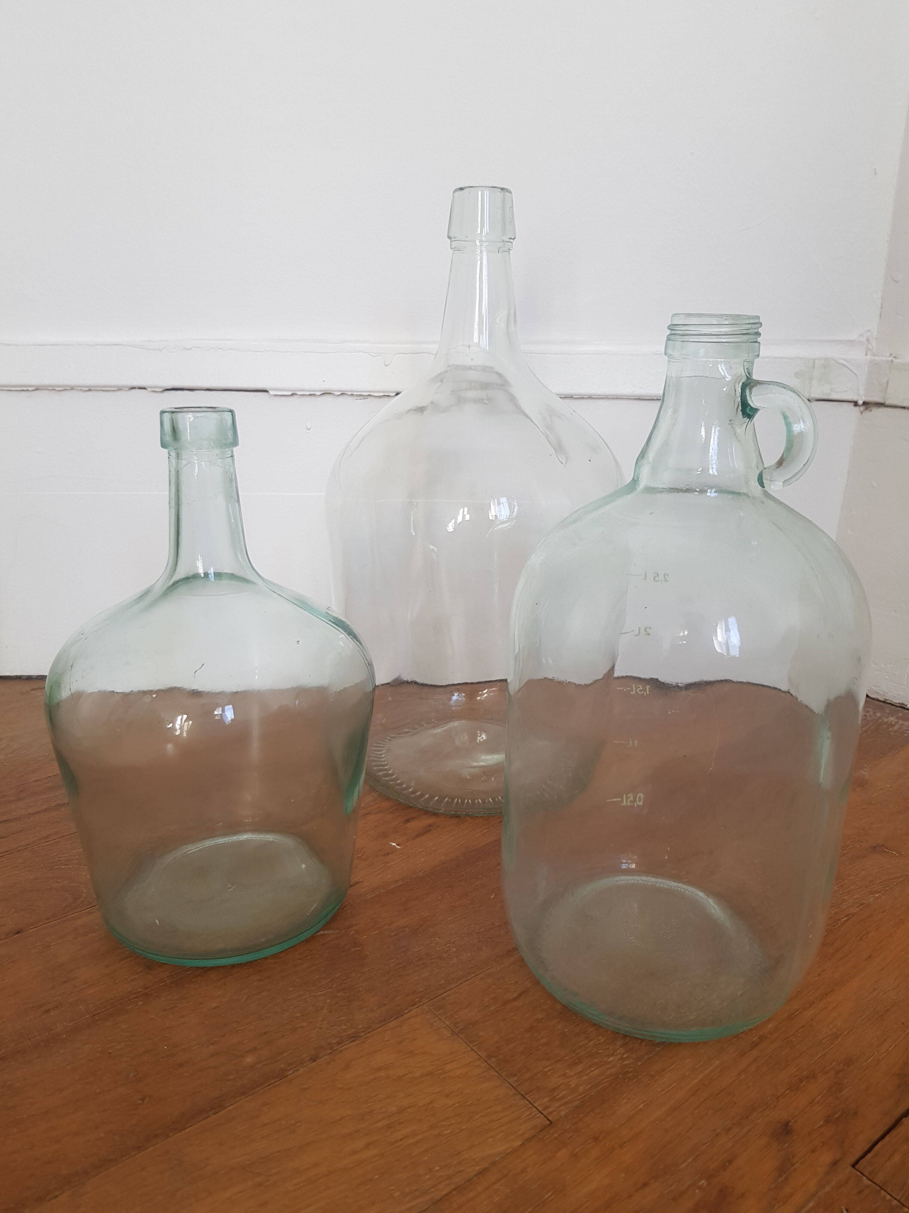 Bonbonne transparente 2 litres