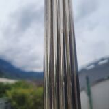 Large antique candle holder 45cm in silver metal
