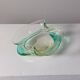 Vintage mid-century artisanal glass catchall.