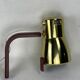 Teak brass wall sconce by hans agne jakobsson, sweden 1960s model v488