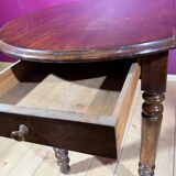 Old oval table with 2 swings