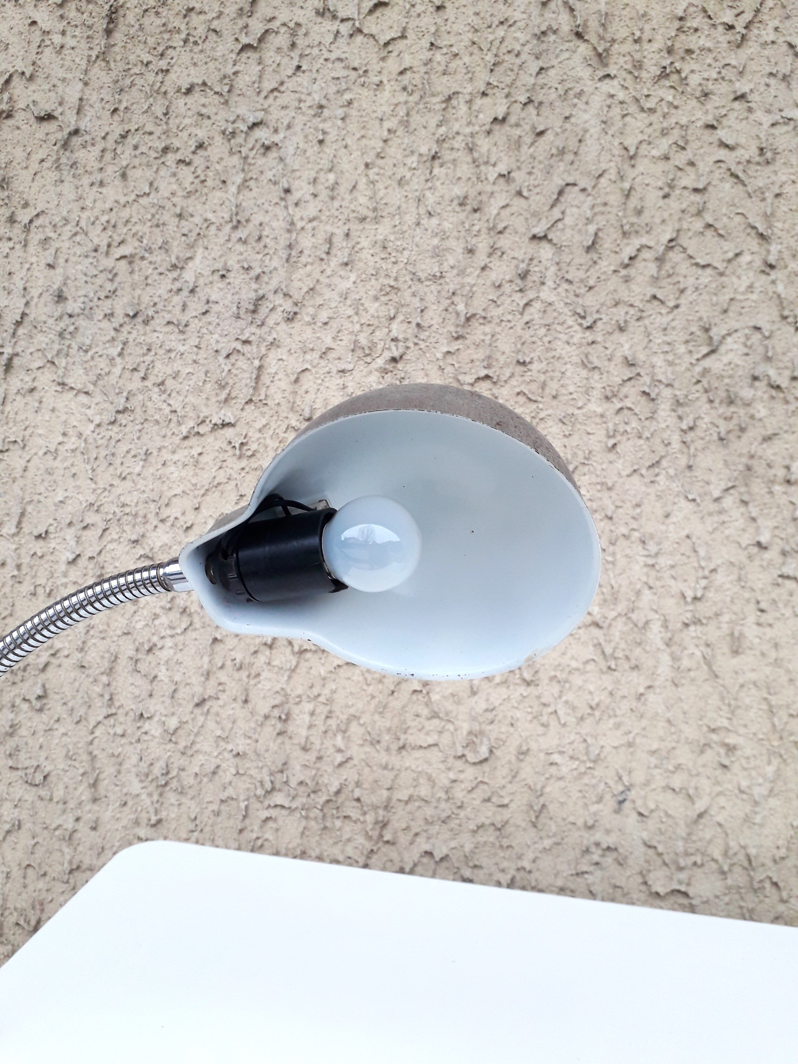 Italian industrial lamp RIMSA - Chrome metal - 1960