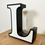 Vintage illuminated letter l , 1970s
