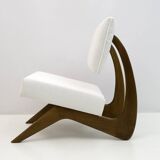 Fauteuil de salon en noyer du milieu du siècle d'Adrian Pearsall pour Craft Associates