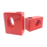 Red vases