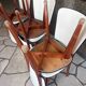 Set of mid-century Scandinavian-inspired chairs.