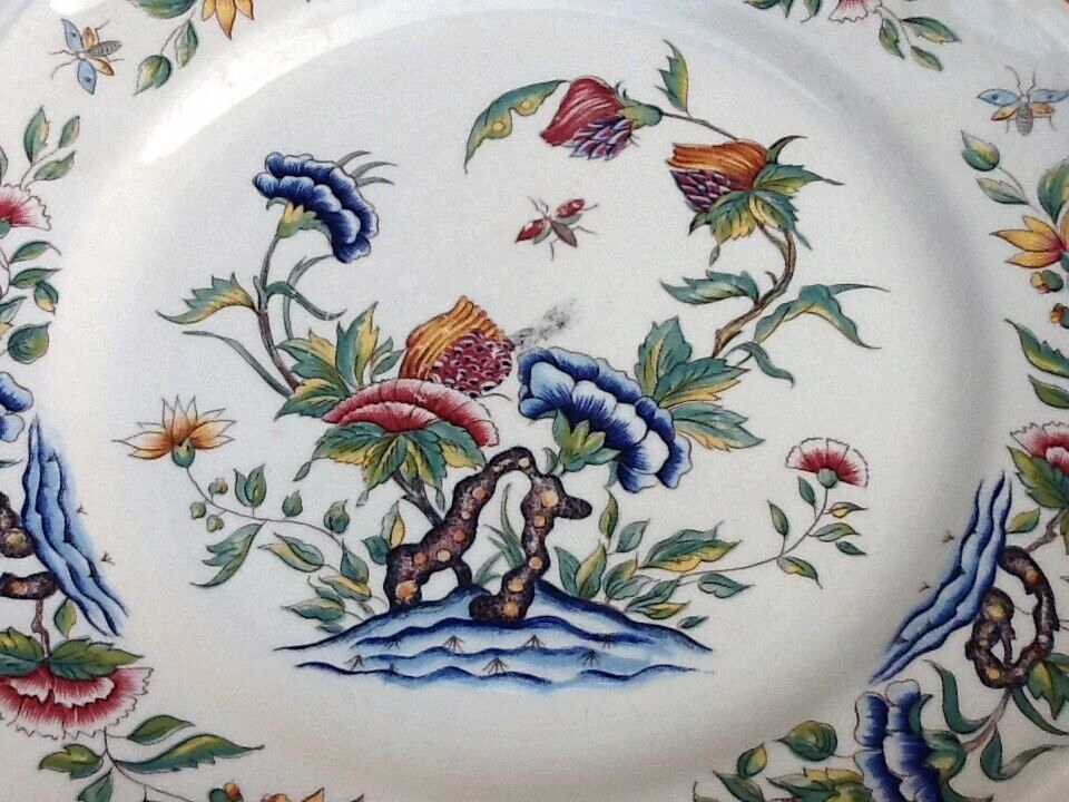 Polychrome plate Sarreguemines Rouen model