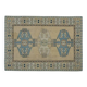 1970s Vintage Turkish Handmade Wool & Cotton Orange Area Rug 175x248