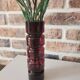 vase cylindrique en verre teinté design scandinave