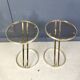 Vintage brass side tables - set of 2, 1970s