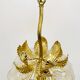 Floral Crystal Glass Chandelier by Ernst Palme
