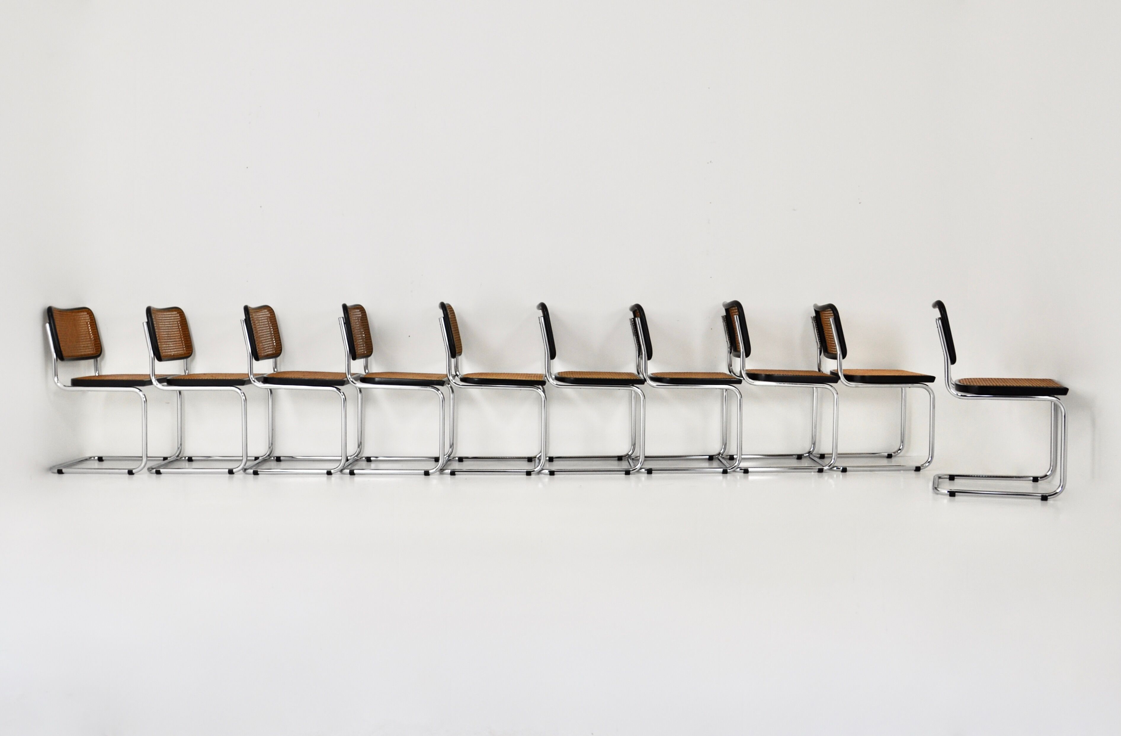 Dining chairs B32 by Marcel Breuer