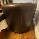 leather convertible club chair