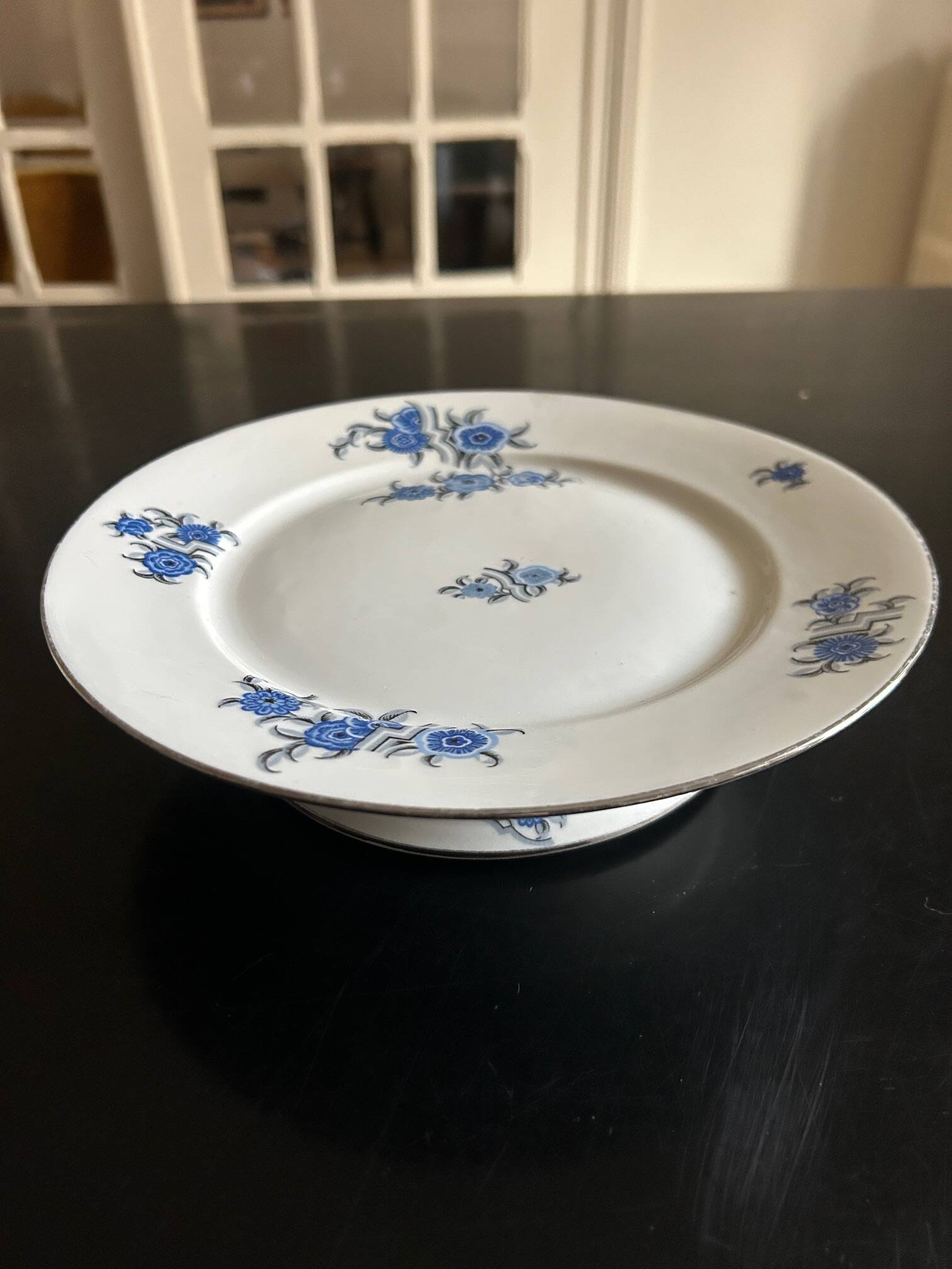 two Art Deco porcelain dishes F. Legrand & Cie
