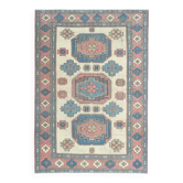 1970s Vintage Turkish Hand-Knotted Wool Cotton Beige Area Rug 180x260