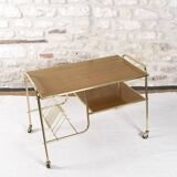Vintage vinyl holder trolley