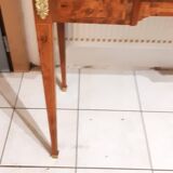 Small louis xvi style flat desk with spindle legs