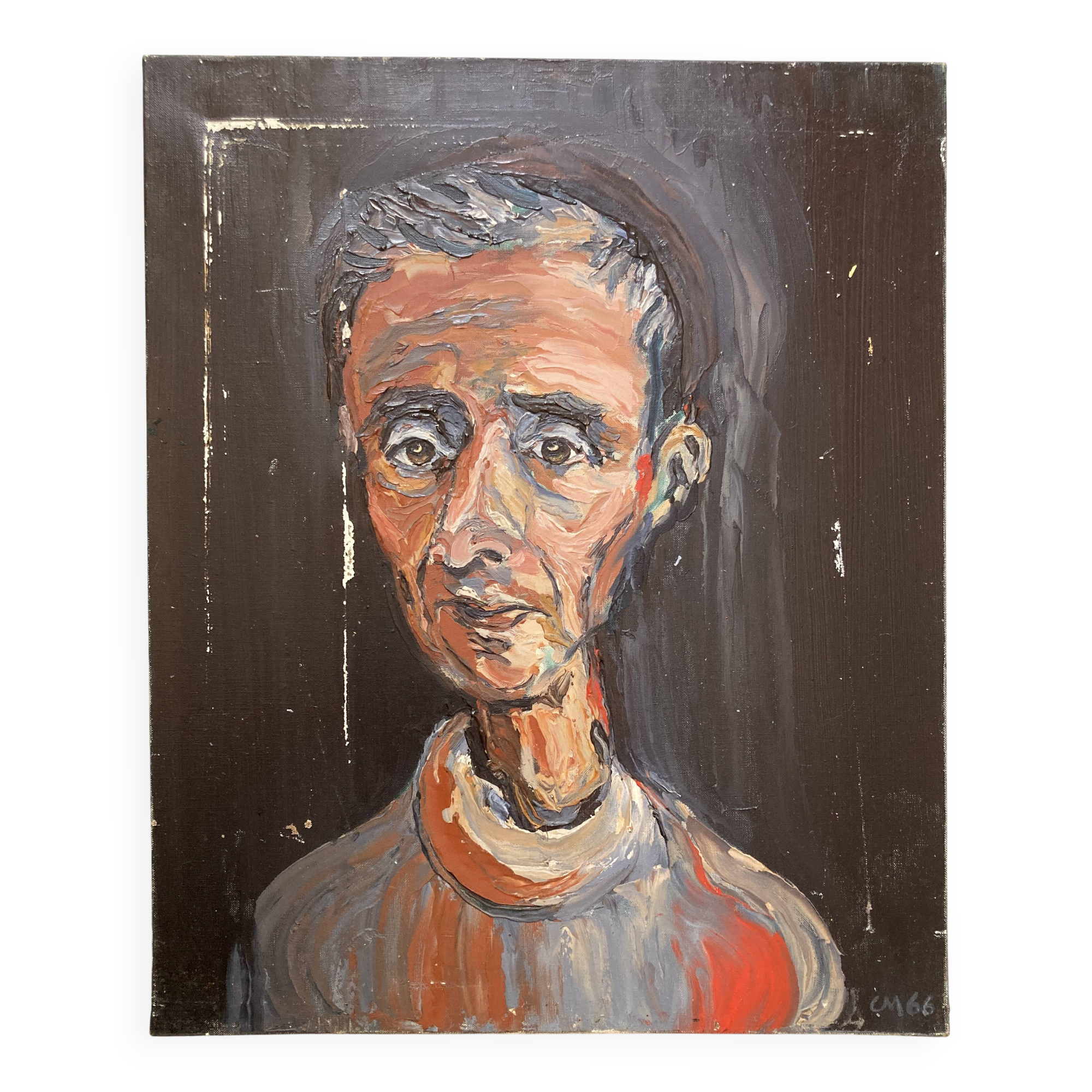 Tableau - Portrait d'homme :  Raymond Millet