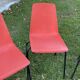 Set of 6 vintage red Fantasia chairs from the 1960s