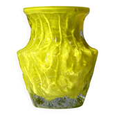 Vase en verre texturé Kurt Wokan Neon Bark