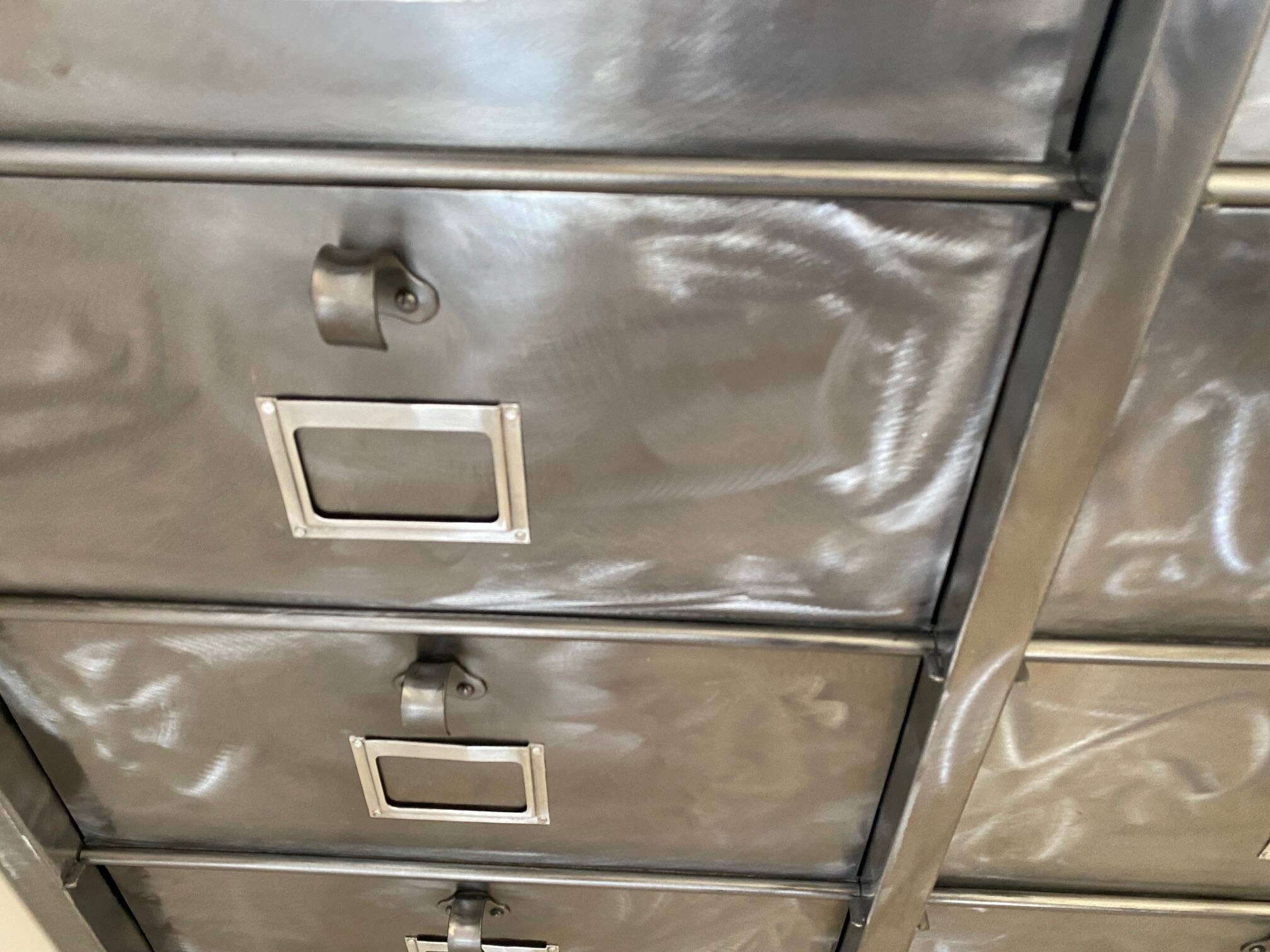 Furniture with 15 flaps industrial metal locker Strafor 1950