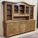 Cabinet 2 bodies in fir from eastern europe, work of the 1970s