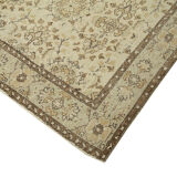 Handwoven wool anatolian beige rug 187 cm x 310 cm