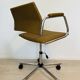 Vintage Mustard Office Arm Chair on Chrome Base from Kovona Model K-380