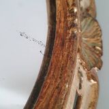 Miroir mercure en bois peint XIXème