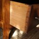 Commode basse en noyer, XXème