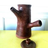 Teapot signed in terracotta 1960s