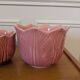 Set of three ceramic planters