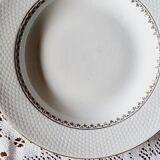 Set of 8 mismatched deep plates L'Amandinoise