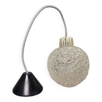 Lampe suspendue en verre cristal clair