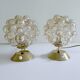 Pair of Limburg Bubble Glass Lamps