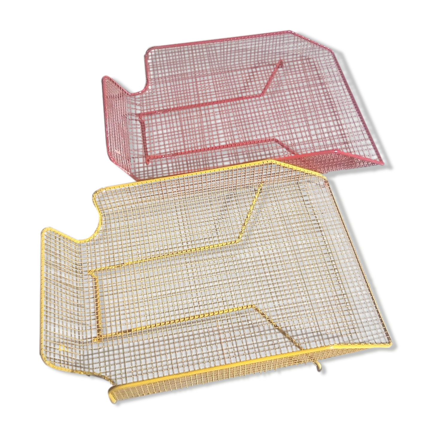 2 metal baskets 80's