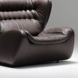 One-seat lounge sofa model pasha, manufactured in the 1970s by durlet, belgium.