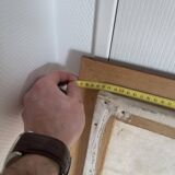 Old Oil Painting Canvas Manor Castle Holiday Home 87x62cm