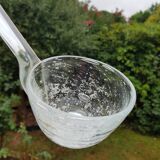 Biot bubbled glass sangria cut with ladle