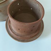 Beurrier à eau en grès artisanal