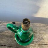 Vallauris lamp in green ceramic